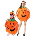 thumbnail image 1 of Halloween Boys Girls Pumpkin Costume Kids Adult Pumpkin Outfit Cosplay Party Clothes Bag, 1 of 3
