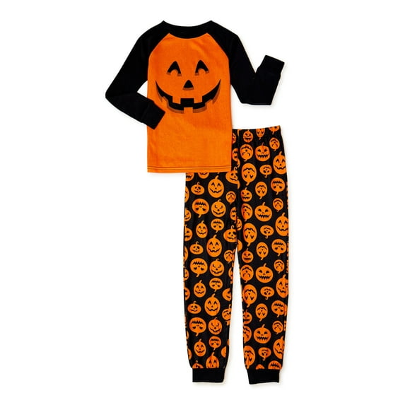 Halloween Boys Long Sleeve Top and Pants, 2-Piece Pajama Set, Sizes 2-10