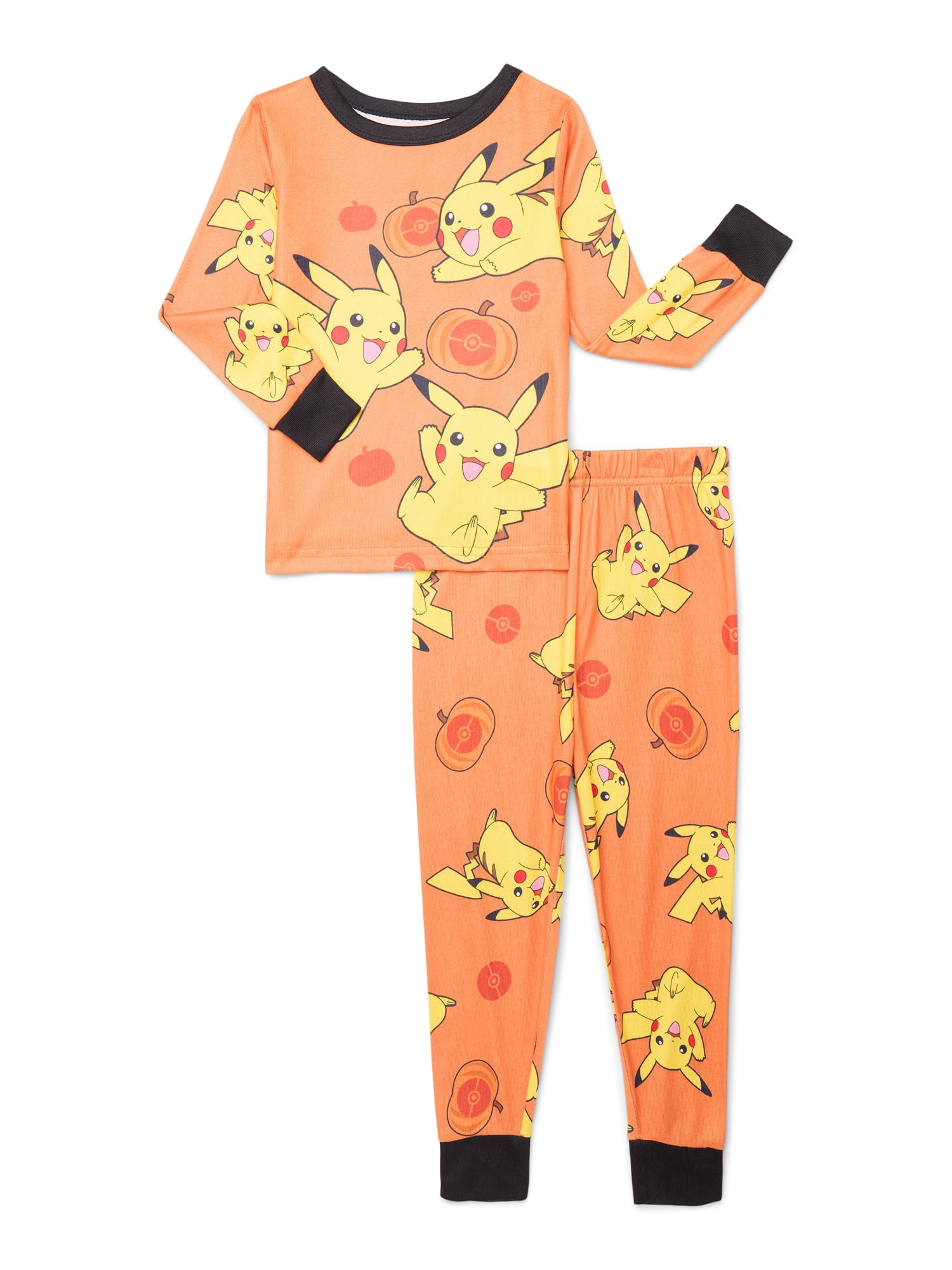 Pokémon Boys Pikachu Halloween Pajama Top and Pants Set, 2-Piece, Sizes 4-10