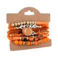 thumbnail image 1 of Halloween Bracelet Set - Soft Clay Beaded Bracelets with Ghost Spider Web Charms, Multi-layer Stackable Wristband for Women Party Favors, 1 of 4