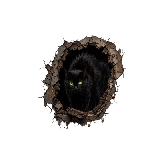 Halloween Break-in 3D Wall Decals, Halloween Broken 3D Wall Decals