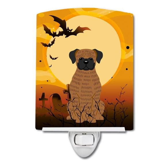 Halloween Brindle Boxer Ceramic Night Light