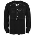 thumbnail image 1 of Halloween British Bobby Copper Police Costume Mens Long Sleeve T Shirt Black LG, 1 of 1