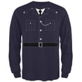 thumbnail image 1 of Halloween British Bobby Copper Police Costume Mens Long Sleeve T Shirt, 1 of 5