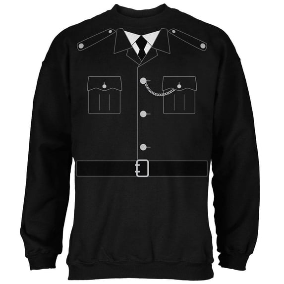 Halloween British Bobby Copper Police Costume Mens Sweatshirt Black 2XL