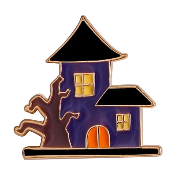 Halloween Brooch Ornament, Funny Metal Decorative Badge For Bag Hat Decoration