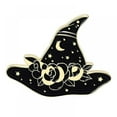 thumbnail image 1 of Halloween Brooch Pin Vintage Black Cat Witch Hat Brooch Pin for Women Halloween Decoration Gift, 1 of 4