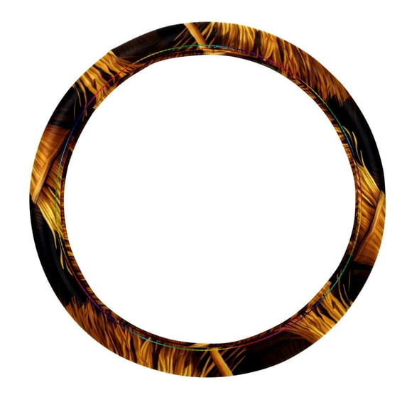 Halloween Broom 14.5 Inch Printing PVC Leather Steering Wheel Cover Car Wheel Covers Auto Accessories