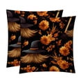 thumbnail image 1 of Halloween Broom Covers- Set of 2 Throw Pillows in Various Sizes (16x16, 18x18, 20x20 inches) with Stylish Patterns for Home Decor and Comfort - Pillow Inserts Included, 1 of 6
