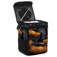 thumbnail image 1 of Halloween Broom Foldable Car Trash Bin with Lid, Leak-proof Mini Trash Can for Car, Hanging Storage Bag Included, 1 of 6