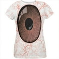 thumbnail image 1 of Halloween Brown Creepy Eyeball Costume All Over Womens T Shirt Multi 2XL, 1 of 2