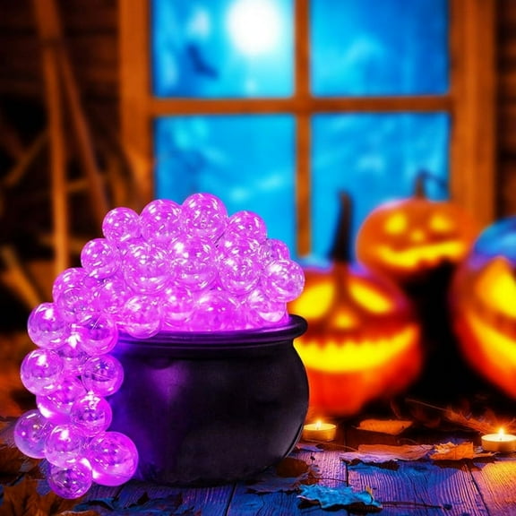 Halloween Bubbling Cauldron Set Halloween Decorations Indoor DIY Kit with Clear Halloween Decor Pink- Battery