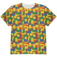 thumbnail image 1 of Halloween Building Blocks Costume All Over Youth T Shirt Multi YXL, 1 of 2