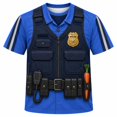 Holloween Rabbit Halloween Bunny Police Officer All Over Mens Costume T Shirt - Walmart.com