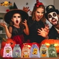 thumbnail image 1 of Halloween Burlap Drawstring Bags - Trick-or-Treat Candy Pouches for Party Favors, Decorations, Goodie Bags, Durable Reusable Fabric, Festive Design Enhances Halloween Fun, 5.5*3.9in, E, 1 of 4
