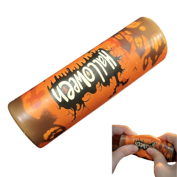 Halloween Butter Stick Squishy Fidget Toy, Haunted House Print Slow Rising Squeeze Toy, Spooky Stress Relief Decompression Toy for Adults, 1Pc