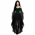 thumbnail image 1 of Halloween Butterfly Sleeve Mesh Gothic Dress For Women Off Shoulder Witch Dress 2026 Gothic Vampire Renaissance Steampunk Medieval, 1 of 5