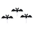 thumbnail image 1 of Halloween Cake Decoration Bat Witch Hat Cake Insert for Festival Parties - 6 Piece Set of Inserts for Celebrations 6PCS, 1 of 7