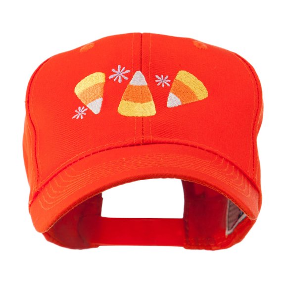 Halloween Candies Embroidered Cap - Orange OSFM