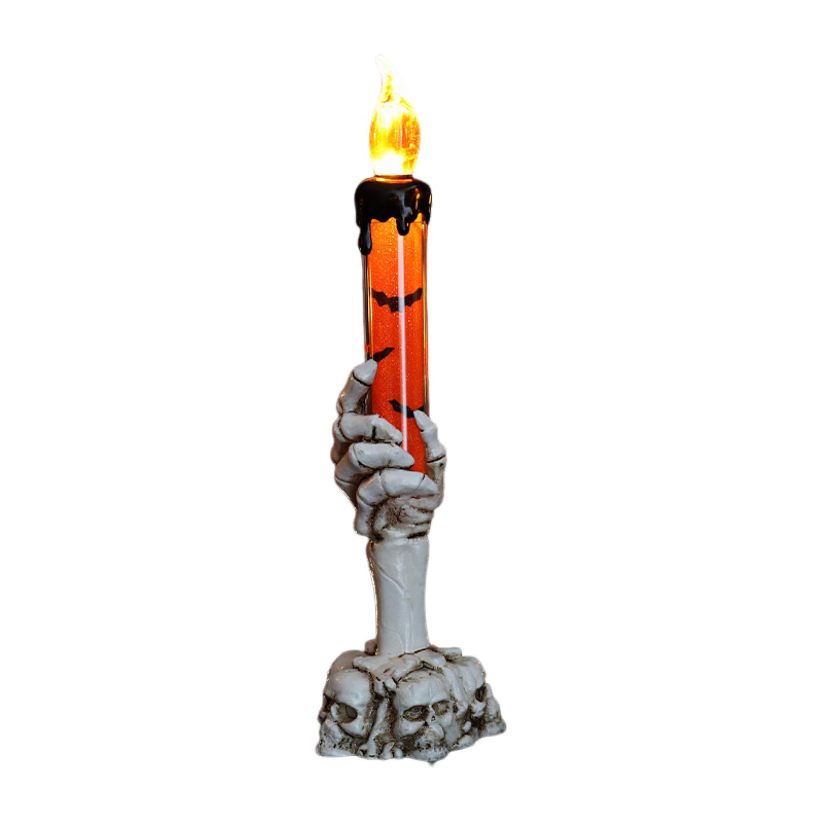 Castiçal Decorativo Halloween com LED Party Dream 18cm