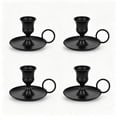 thumbnail image 1 of Halloween Candle Holders with Handles,Black Taper Candlestick Holder for Dining Table, Fireplace Mantel, Christmas and Home Decor, 1 of 7