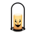 thumbnail image 1 of Halloween Candle Lanterns, Flameless Pillar Candles, Spooky Ghost LED Candle Lights for Halloween Decorations Indoor Outdoor Home Decor Gifts, 1 of 5