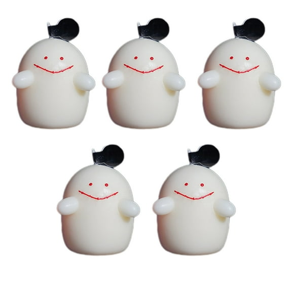Halloween Candles Djunllk 5Pcs Halloween Ghost Candles Gifts Set, Mini Ghost Shaped Burning Candles Cute Halloween Decorations, Halloween Party Supplies