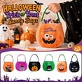 thumbnail image 1 of Halloween Candy Bag, Trick Or Treat Bag, Halloween Bags for Student, Halloween Witch, Soft Plush 10X6 in Carry Tote for Holding Snacks, Small Toys, Party Favors During Halloween, 1 of 7