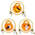 thumbnail image 1 of Halloween Candy Bags, Spooky Candy Bags, Pumpkin Bucket Non-Woven Tote Bags, Felt Cloth Goodie Bag with Handles, Halloween Treat Bags for Party Favors Snacks Chocolates Crayons Toys, 1 of 7