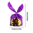 thumbnail image 1 of Halloween Candy Bags Trick or Treat Bags Goodies Bags,Rabbit Ear Baking Packaging, Cute Plastic Gift Bags for Cookies Candy Snacks Gift Packing, 50 Pack, 1 of 7