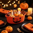thumbnail image 1 of Halloween Candy Basket Cotton Rope Handheld 9.1x7.1x2.4in with Ghost Decor for Kids Trick or Treat Party by OVFUIZ, 1 of 6