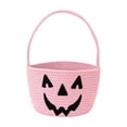 thumbnail image 1 of Halloween Candy Basket,Woven Design Candy Storage Basket With Handle for Party Gift Home, 1 of 6