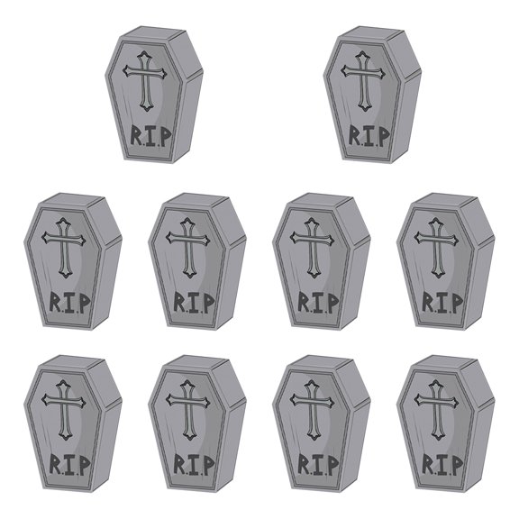 Halloween Candy Boxes Party Favors, Mini Gift Boxes, Graveyard Decorations for Halloween, Gothic Rip Tombstone Coffin Style Small Treat Boxes, Halloween Party Supplies, Decorative