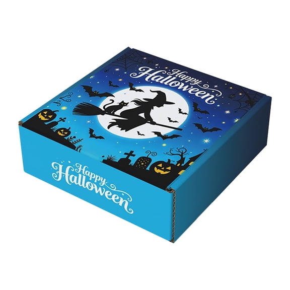 Halloween Candy Boxes Party Favors for Student,Corrugated Cardboard Packaging Boxes with Halloween Prints for Snack Boxes,Bulk Party Favors for Classroom,Spooky