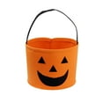 thumbnail image 1 of Halloween Candy Bucket, Cute Ghost Pumpkin Candy Bags Non-woven Halloween Candy Holder with Handle for Trick or Treats Halloween Party Supplies, 1 of 5