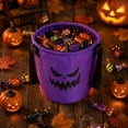 thumbnail image 1 of Halloween Candy Bucket Light Up Pumpkin LED Glowing Basket with Handle for Kids Trick or Treat Party Decor by OVFUIZ, 1 of 7