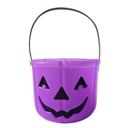 Halloween Candy Bucket Purple Jack O Lantern Pail for Trick Or Treat Halloween Party Favors All Ages Halloween Supplies