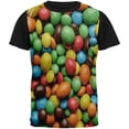 thumbnail image 1 of Halloween Candy Coated Chocolate All Over Mens Black Back T Shirt Multi MD, 1 of 1