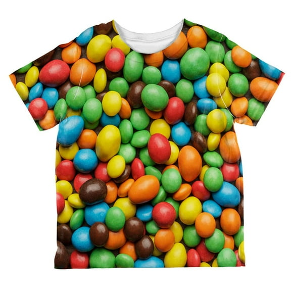 Halloween Candy Coated Chocolate All Over Toddler T Shirt Multi 2T