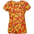 thumbnail image 1 of Halloween Candy Corn All Over Womens T Shirt Multi LG, 1 of 2