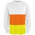 thumbnail image 1 of Halloween Candy Corn Costume All Over Mens Long Sleeve T Shirt Multi X-LG, 1 of 2