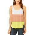 thumbnail image 1 of Halloween Candy Corn Costume Juniors Flowy Side Slit Tank Top Multi MD, 1 of 2