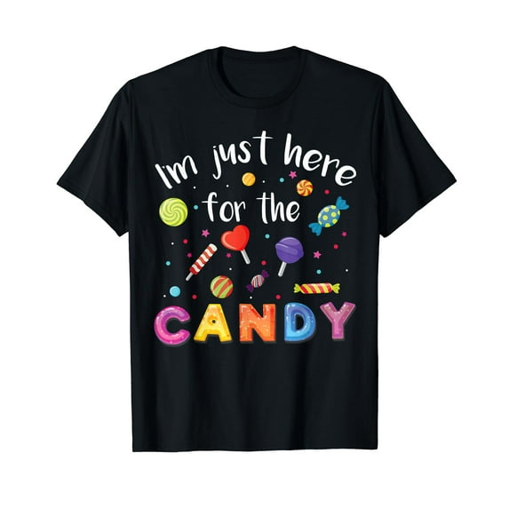 Halloween Candy Corn Costume Men Women Lollipop T-Shirt