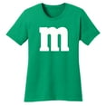thumbnail image 1 of Halloween Candy Costume M T-Shirt for Womens - Colorful Cosplay Party Tee with Bold Letter Graphic, Kelly Green Large, 1 of 3