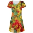 thumbnail image 1 of Halloween Candy Gummy Bears All Over Juniors Beach Cover-Up Dress Multi X-LG, 1 of 2