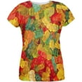 thumbnail image 1 of Halloween Candy Gummy Bears All Over Womens T Shirt Multi MD, 1 of 2