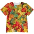 thumbnail image 1 of Halloween Candy Gummy Bears All Over Youth T Shirt Multi YSM, 1 of 2