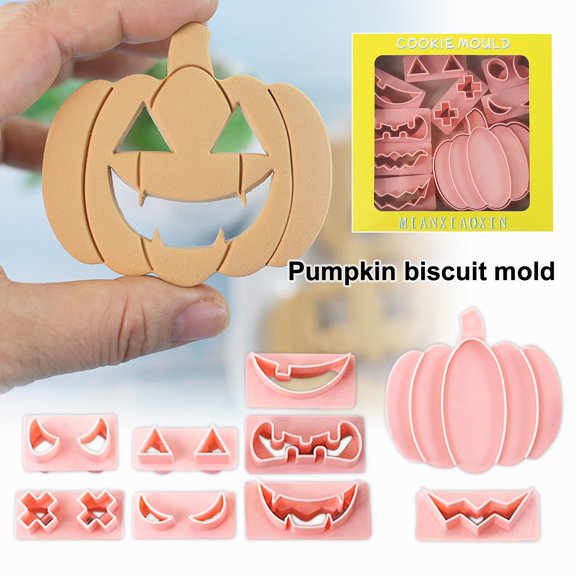 Halloween Candy Molds Silicone Baking Trays for DIY Chocolate Gummy Treats, Fun Expression Shapes for Spooky Party Snacks, Kitchen Tools for Holiday Decorations