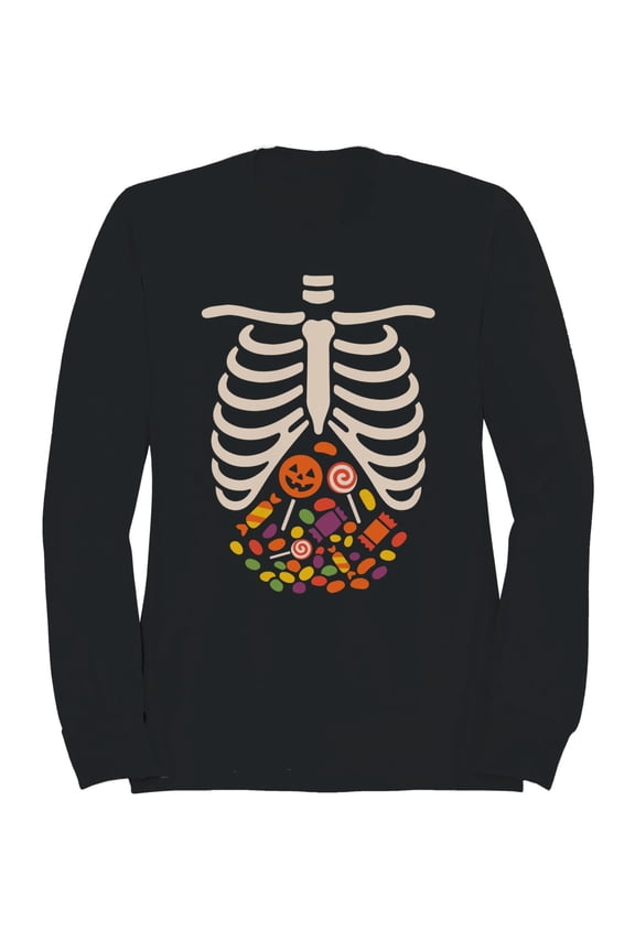 Halloween Candy Skeleton Men's Sweatshirt