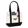 thumbnail image 1 of Halloween Canvas Tote Bag, Reusable Shopping Bag, Cute Spooky Shoulder Handbag for Women, Halloween Party, Travel, Grocery and Daily Use, 1 of 6